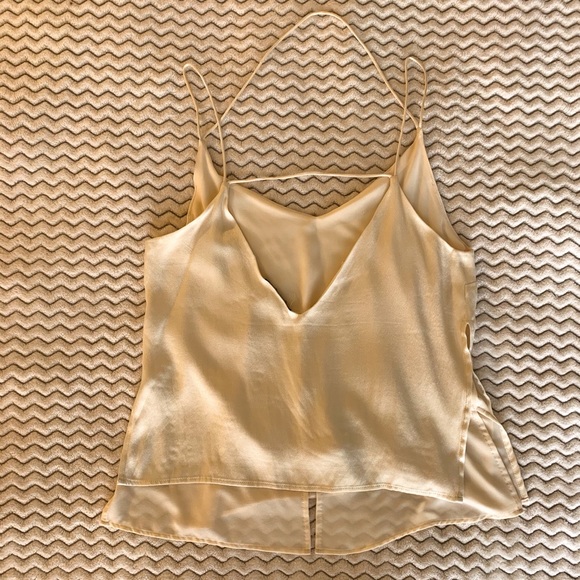 Champagne Colored Strappy Camisole Small - Picture 1 of 5